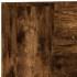 Cabecero de cama con luz LED roble ahumado 100x16,5x103,5