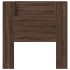 Cabecero de cama con luz LED marrón roble 100x16,5x103,5