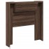 Cabecero de cama con luz LED marrón roble 100x16,5x103,5