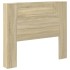 Cabecero de cama con luz LED roble Sonoma 120x16,5x103,5