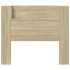Cabecero de cama con luz LED roble Sonoma 120x16,5x103,5