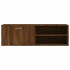 Mueble de TV madera de ingeniería marrón roble 120x34x37