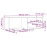 Mueble de TV madera de ingeniería marrón roble 120x34x37
