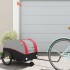 Remolque para bicicleta hierro negro y rojo 30