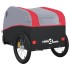 Remolque para bicicleta hierro negro y rojo 30