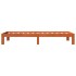 Estructura de cama sin colchón madera maciza marrón 75x190