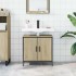 Armario lavabo baño madera ingeniería roble Sonoma 60x30x60