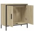 Armario lavabo baño madera ingeniería roble Sonoma 60x30x60