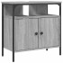 Armario lavabo baño madera ingeniería gris Sonoma 60x30x60