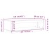 Mesa de centro madera maciza de pino marrón cera 110x50x33,5