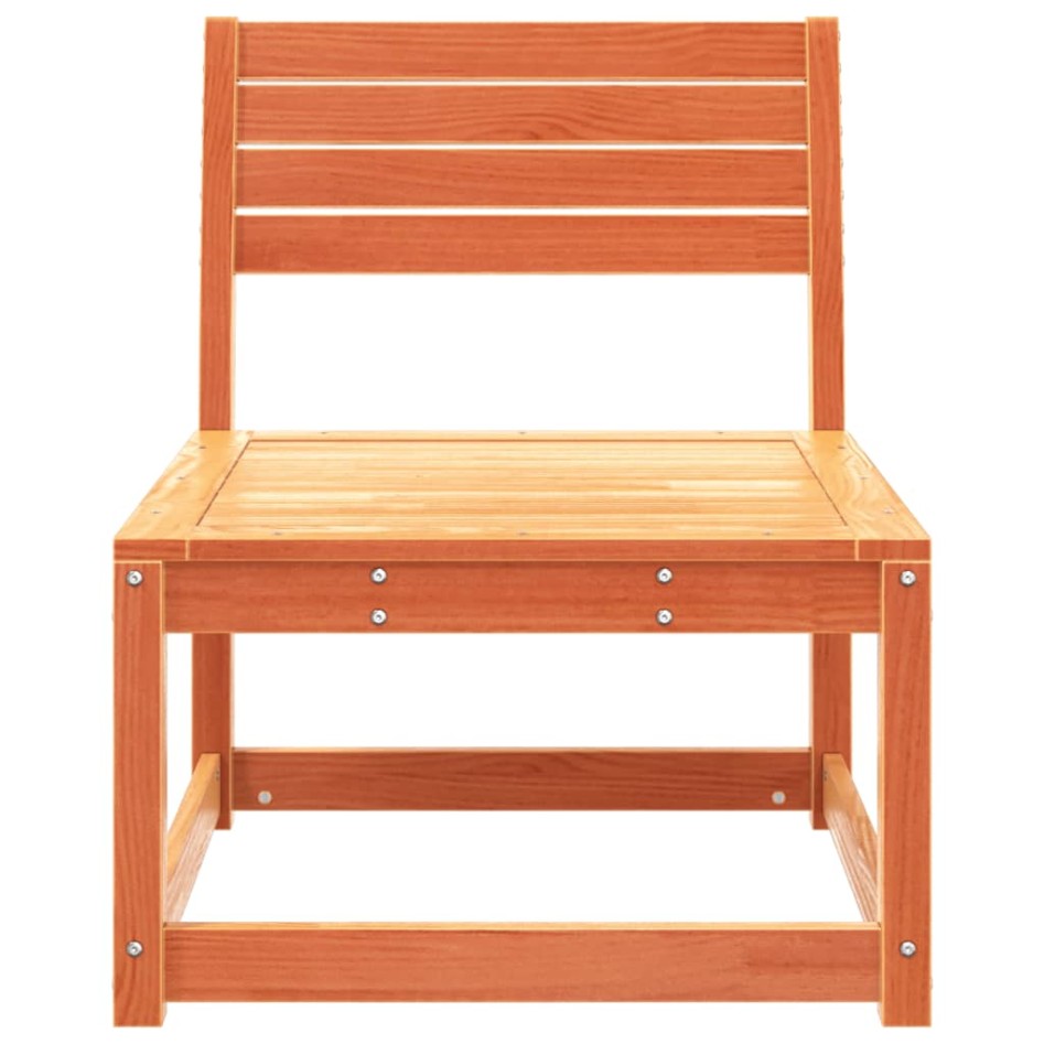 Sofá de jardín madera maciza de pino marrón