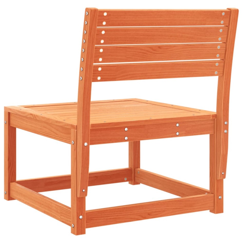 Sofá de jardín madera maciza de pino marrón