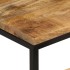 Mesas apilables 3 piezas madera de mango rugosa maciza y