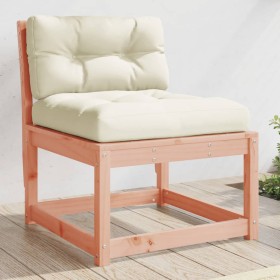 Sofá de jardín con cojines madera maciza de abeto