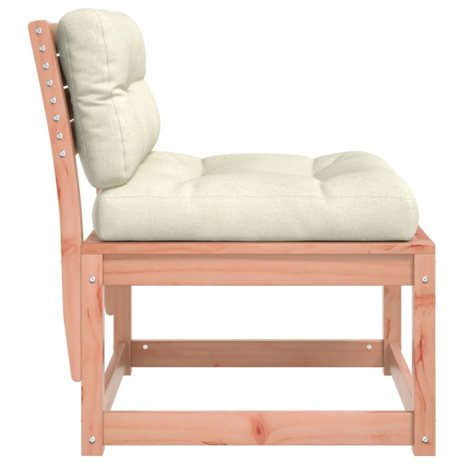 Sofá de jardín con cojines madera maciza de abeto