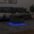 Mesa de centro con luces LED gris hormigón 50x49x40