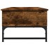 Mesa de centro madera ingeniería metal roble humo 100x50x35