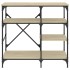 Estantería de cocina madera ingeniería metal roble 90x40x84