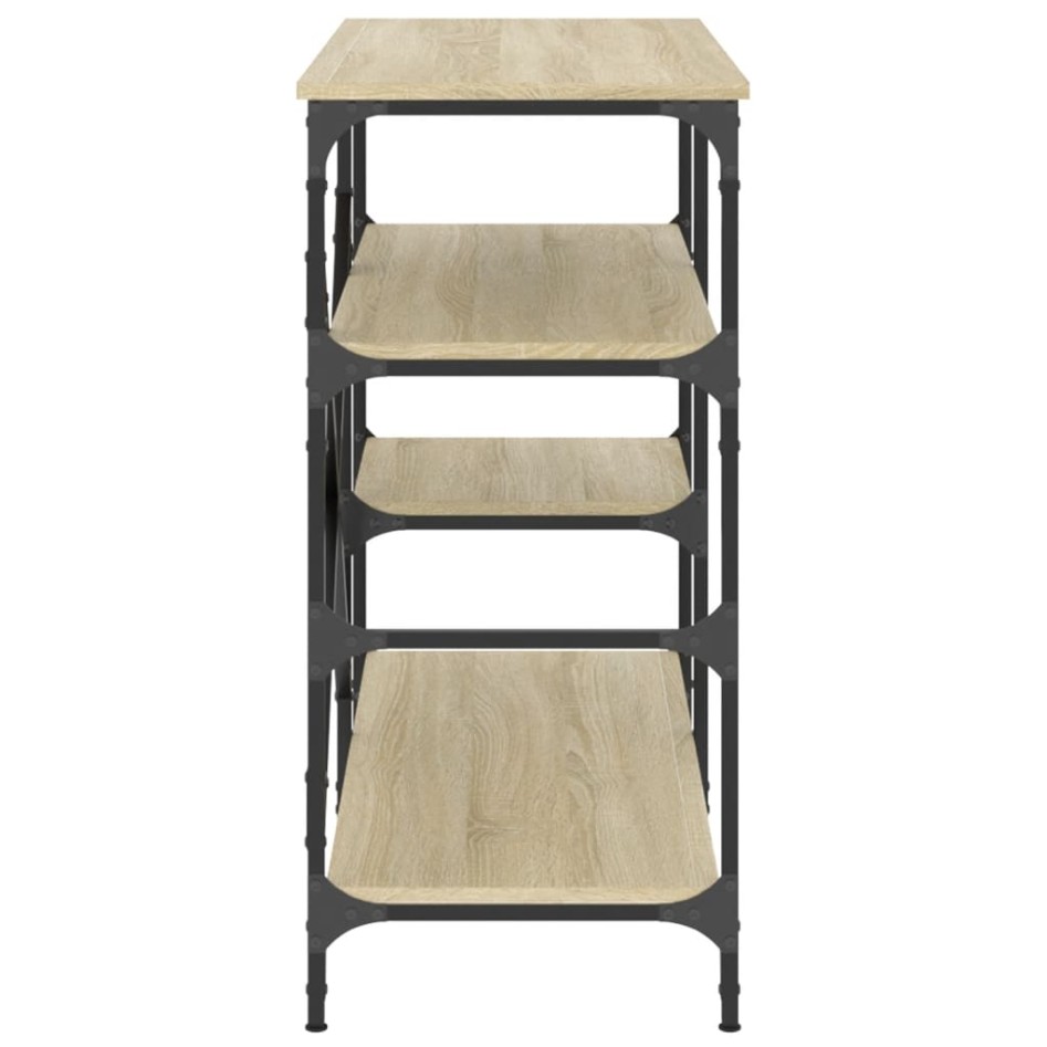 Estantería de cocina madera ingeniería metal roble 90x40x84