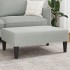 Reposapiés de terciopelo gris claro 77x55x31