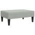 Reposapiés de terciopelo gris claro 77x55x31