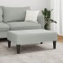 Reposapiés de terciopelo gris claro 77x55x31