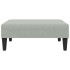 Reposapiés de terciopelo gris claro 77x55x31