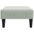 Reposapiés de terciopelo gris claro 77x55x31