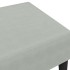 Reposapiés de terciopelo gris claro 77x55x31