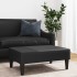 Reposapiés de cuero sintético negro 77x55x31