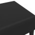 Reposapiés de cuero sintético negro 77x55x31