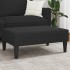 Reposapiés de terciopelo negro 77x55x31