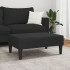 Reposapiés de terciopelo negro 77x55x31