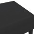 Reposapiés de terciopelo negro 77x55x31