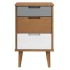Mesita de noche MOLDE madera maciza de pino marrón 40x35x65