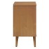 Mesita de noche MOLDE madera maciza de pino marrón 40x35x65