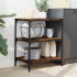 Carrito de cocina madera ingeniería roble ahumado 60x41x76