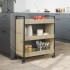 Carrito de cocina madera de ingeniería roble Sonoma 70x30x82