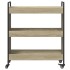 Carrito de cocina madera de ingeniería roble Sonoma 70x30x82