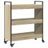 Carrito de cocina madera de ingeniería roble Sonoma 70x30x82