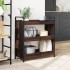 Carrito de cocina madera de ingeniería marrón roble 70x30x82