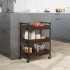 Carrito de cocina madera de ingeniería marrón roble 50x30x70