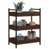 Carrito de cocina madera de ingeniería marrón roble 50x30x70
