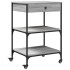 Carrito de cocina madera ingeniería gris Sonoma 60x48x89,5