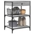 Carrito de cocina madera ingeniería gris Sonoma 60x48x89,5