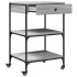 Carrito de cocina madera ingeniería gris Sonoma 60x48x89,5