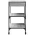 Carrito de cocina madera ingeniería gris Sonoma 60x48x89,5