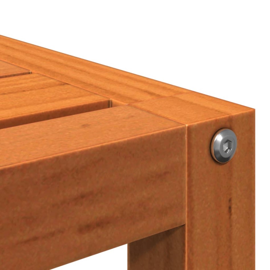 Soportes para plantas 3 piezas madera maciza pino marrón