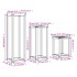 Soportes para plantas 3 piezas madera maciza pino marrón