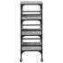 Carrito de cocina madera ingeniería gris Sonoma 45x35x89,5